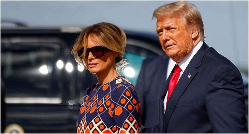 Foto Donald Trump y su esposa Melania