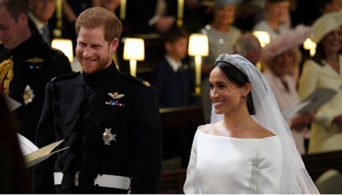 Foto Principe Harry y su novia en la boda