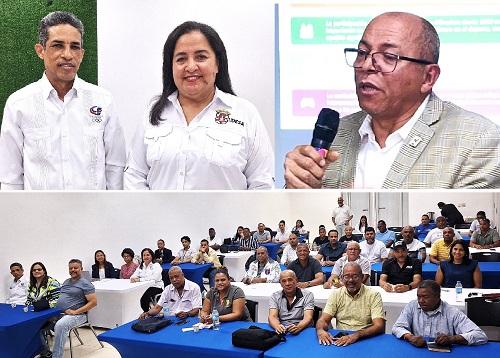 Foto  Jorge Blas Díaz Margarita Jáquez y Pedro Julio Quesada abajo parte de la asistencia1