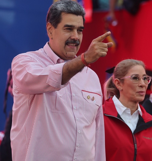 Foto Maduro y esposa