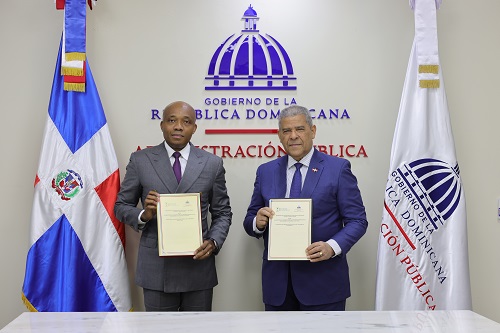 Foto Ministro del MAP y el Ministro de la Función Pública de Guinea Ecuatorial
