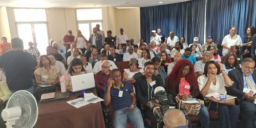 Foto asistentes asamblea CDP Santo Domingo