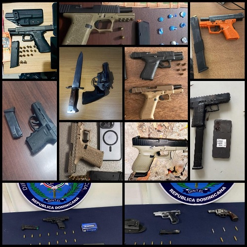 Foto ocupan armas de fuegos