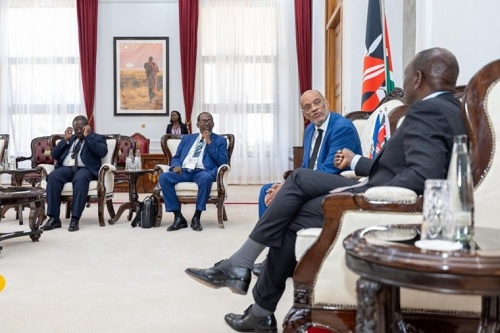 Foto presidentes de Haití y Kenia en Kenia