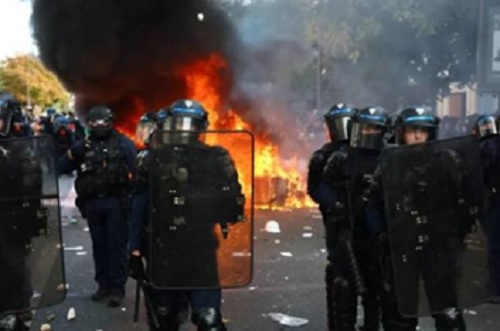 Foto protestas en Francia