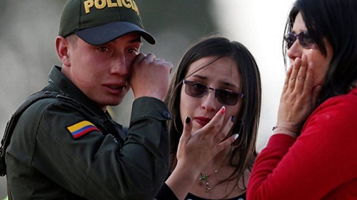 Foto acto de terror en Colombia