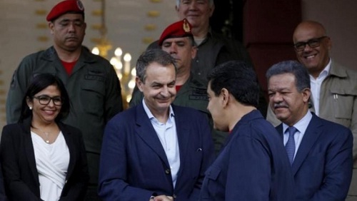 Foto JoséRodríguez Zapatero Maduro y Fernández Reyna 8