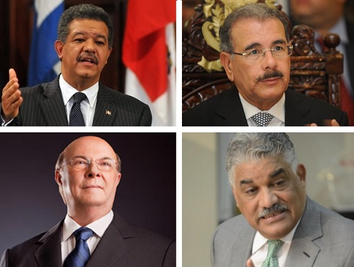 foto Leonel Fernández Danilo Medina Hipólito Mejia y Miguel Vargas