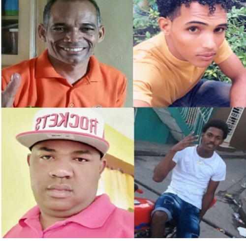 Foto  Daniel Román Gyerrero y los tres que asesinó