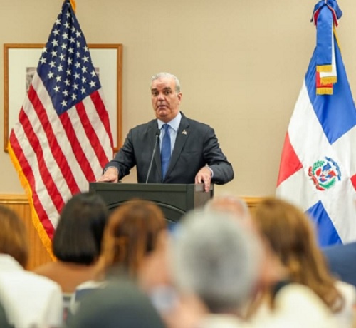 Foto Abinader habla en NY 2026
