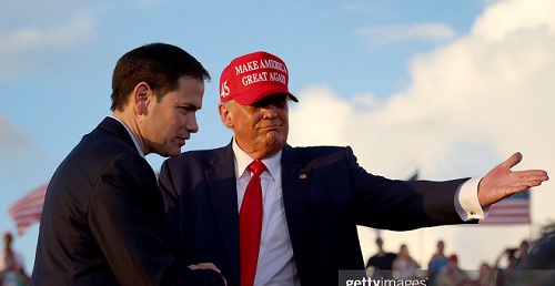 Foto Marco Rubio y Trump