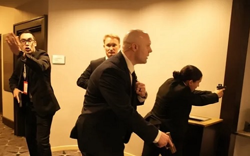 Foto agentes de  EU día ataque Casa Blanca 2026