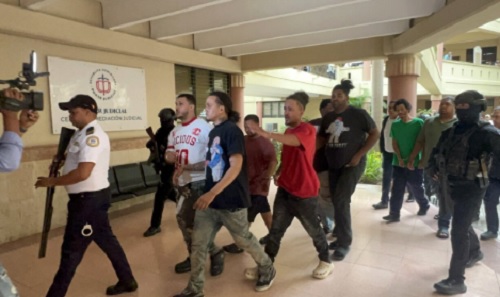 Foto grupo de  motoristas mató chofer SaniaGO