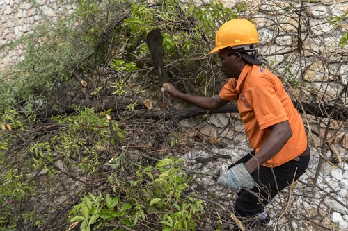 Foto huracán en Haití