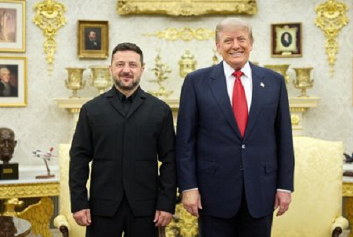 Fotos Presidentes Trump y Zelenski en Salón Oval